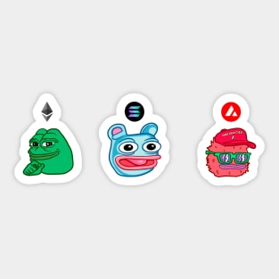 Crypto Meme Tokens Sticker